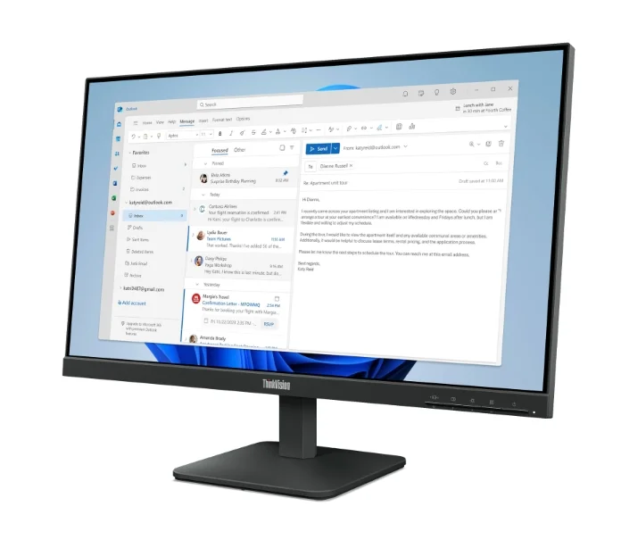 Монитор Lenovo ThinkVision S24-4e 24" IPS, Full HD, 100 Hz