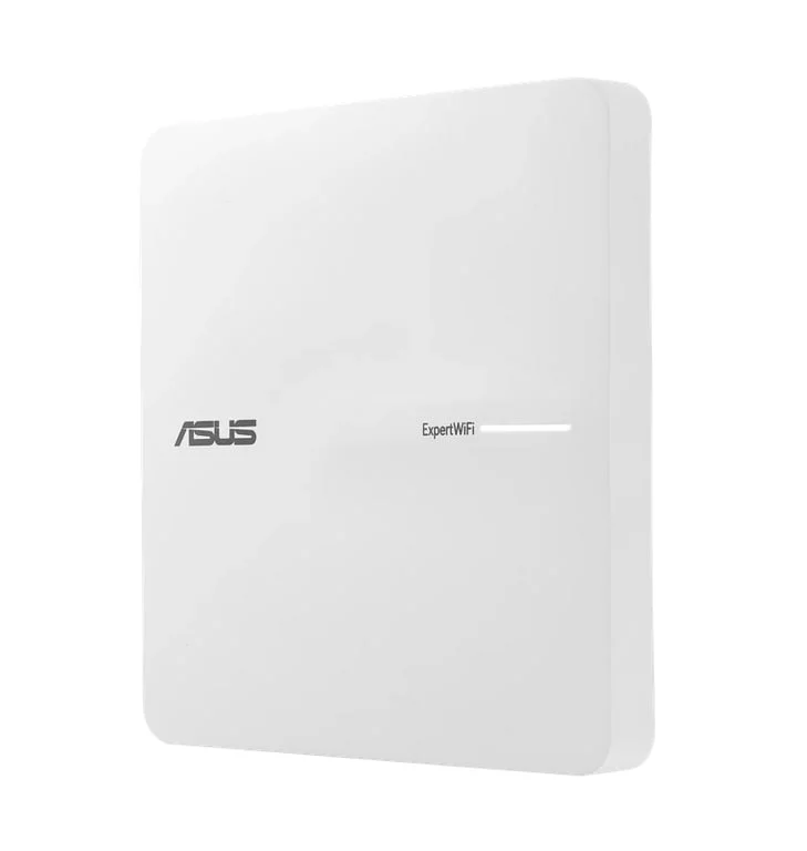 Аксес-пойнт ASUS ExpertWiFi EBA63 AX3000, Dual-Band, Quad-Core 1.7GHz, PoE, бял