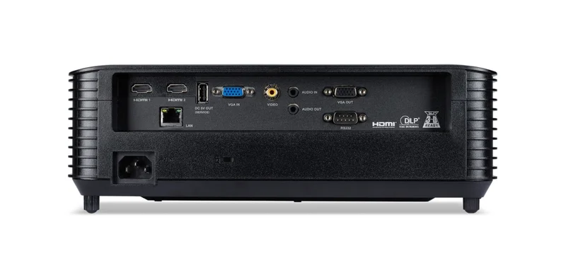 Acer Projector X1328WHn, DLP, WXGA (1280x 800), 5000 ANSI Lumens, 20 000:1, 1.1x, 3D ready, HDMI 1.4x2, VGA in/out, DC Out (5V/1.5A, USB-A), RCA, RS232, RG-45, Audio in/out, Auto keystone, Speaker 3W, 2.7kg, 2Y, Black