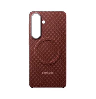 Калъф Samsung S26+ Carbon Magnet, коралово червен