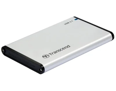 Външен SSD Transcend – StoreJet, 2.5", USB 3.1, алуминиев корпус