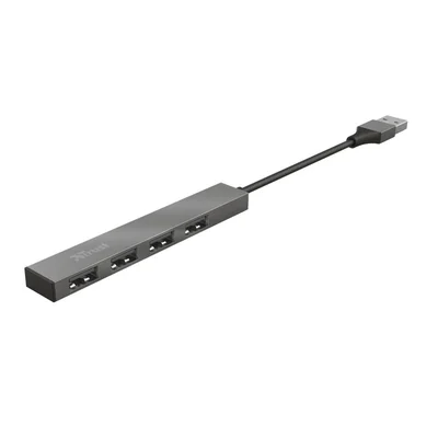 USB хъб TRUST Halyx 4-портов, USB 2.0, мини, алуминиев корпус