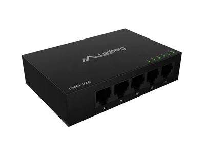 Lanberg switch DSM1-1005 5-port, 1GB/s 12V Metal case
