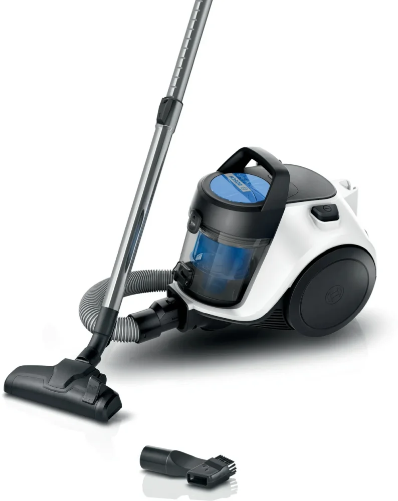 Прахосмукачка Bosch – BGC05LW2 SER2, без торба, 700W, бяла/синя