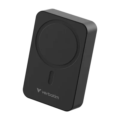 Външна батерия Verbatim Charge 'n' Go Essentials Magnetic Wireless 20000mAh Черен