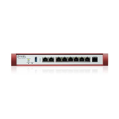 ZyXEL USG FLEX 200 H, User-definable ports with 2*2.5G & 6*1G, 1*USB, with 1 YR Entry Defense Pack
