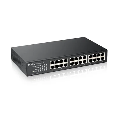 Мрежов суич ZyXEL – GS1100-24Ev4, 24 порта, 10/100/1000Base-T, неуправляем