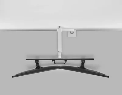Neomounts Next One Desk Mount, double display crossbar (topfix clamp/grommet)
