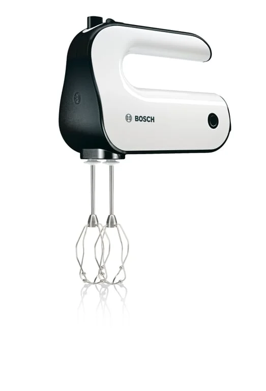 Bosch MFQ4020, Hand mixer, Styline, 450 W, with innovative FineCreamer stirrers, blender attachment, 5 speed settings, additional pulse/turbo setting, White -black