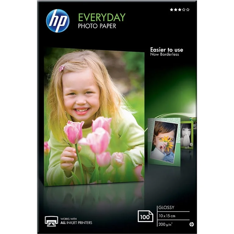 Фото хартия HP Everyday Glossy CR757A 10 x 15 см 100 листа гланцирана 200 g/m²