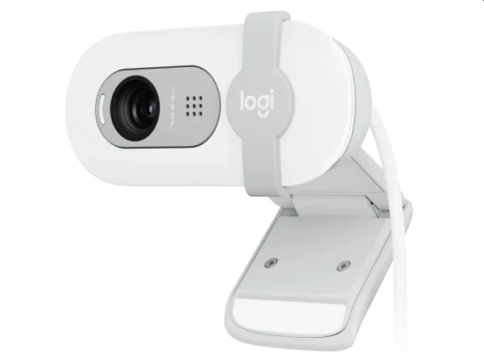 Уеб камера LOGITECH – Brio 100, Full HD, бяла