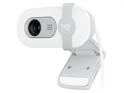 Уеб камера LOGITECH – Brio 100, Full HD, бяла