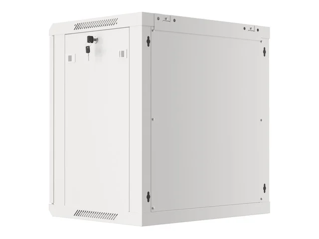 Lanberg rack cabinet 19" wall-mount 12U/600x450 for self-assembly with metal door grey (flat pack)