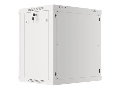 Lanberg rack cabinet 19" wall-mount 12U/600x450 for self-assembly with metal door grey (flat pack)