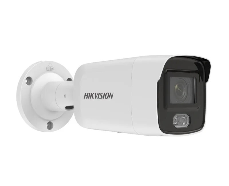 HikVision 2 MP ColorVu Fixed Mini Bullet Network Camera, 2.8 mm, 24/7 colorful imaging, White light up to 40m, Built-in microphone, H.265+, IP67, micro SD/SDHC/SDXC (256GB), 12Vdc, 0.5 A/PoE 7.5W