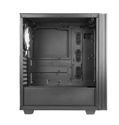 Кутия за компютър Chieftec Hunter II Middle Tower, прозрачен страничен капак, черен