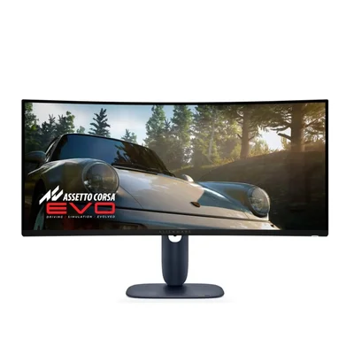 Монитор Dell Alienware AW3425DW 34.2" QD-OLED извит, WQHD (3440x1440), 240Hz, 0.03ms, 21:9, FreeSync Premium Pro, G-SYNC, HDR 400, 99.3% DCI-P3, черен