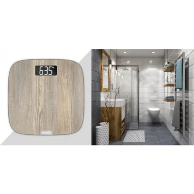 Tefal PP1600V0, Bathroom scale Origin wood effect