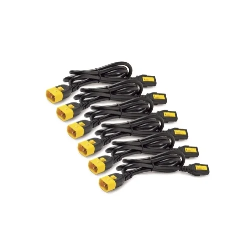 APC Power Cord Kit (6 ea), Locking, C13 to C14, 1.2m