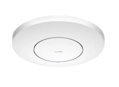 Cudy AP3000 Wi-Fi 6 2.5G Access Point AX3000 Dual Band Ceiling Mount Wi-Fi 6 Access Point, Chipset MT7981, 802.11ax/ac/a/b/g/n, 2402Mbps at 5GHz + 574Mbps at 2.4GHz, 1 x 2.5G RJ45 Port, MU-MIMO, Support 12V DC or 802.3at PoE or Passive PoE, Internal Ant
