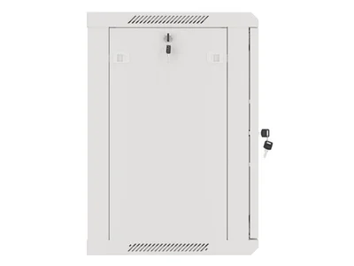 Lanberg rack cabinet 19" wall-mount 12U/600x450 for self-assembly with metal door grey (flat pack)