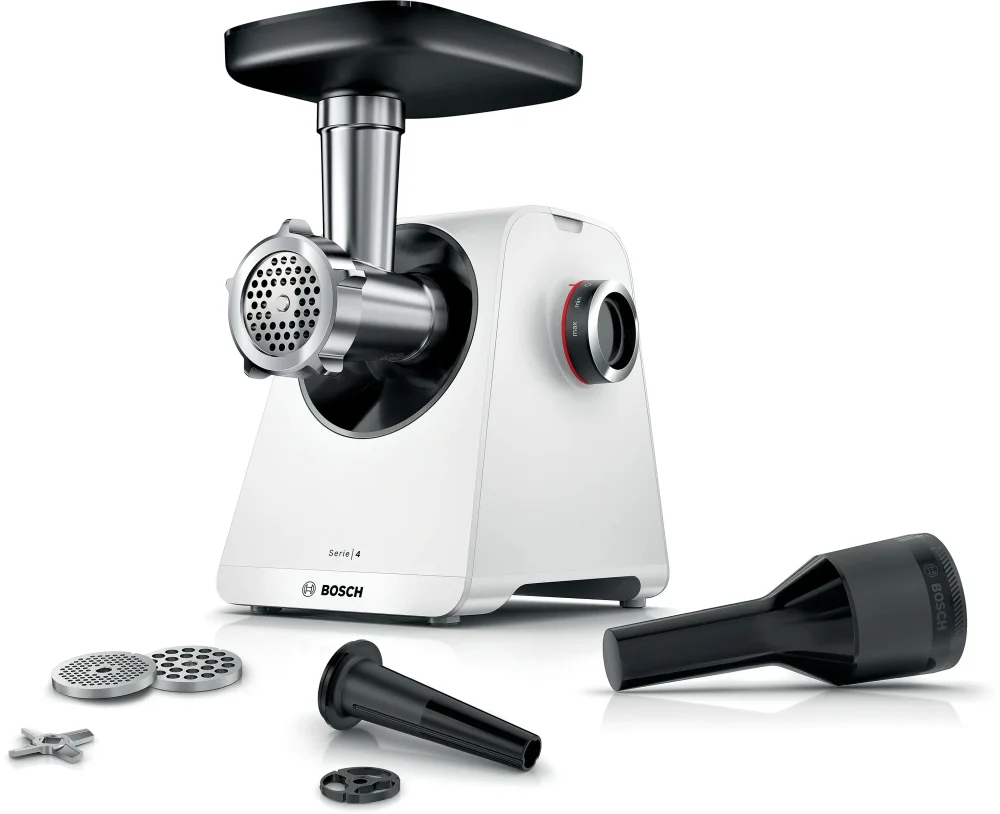 Месомелачка Bosch SER4 MFWS421W, 1900W, 2.5 kg/min, бяла