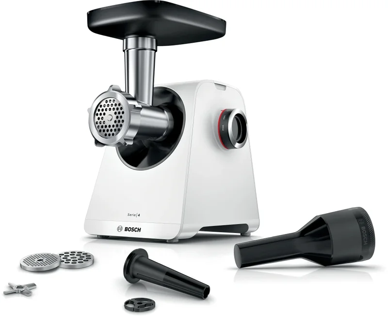 Месомелачка Bosch SER4 MFWS421W, 1900W, 2.5 kg/min, бяла