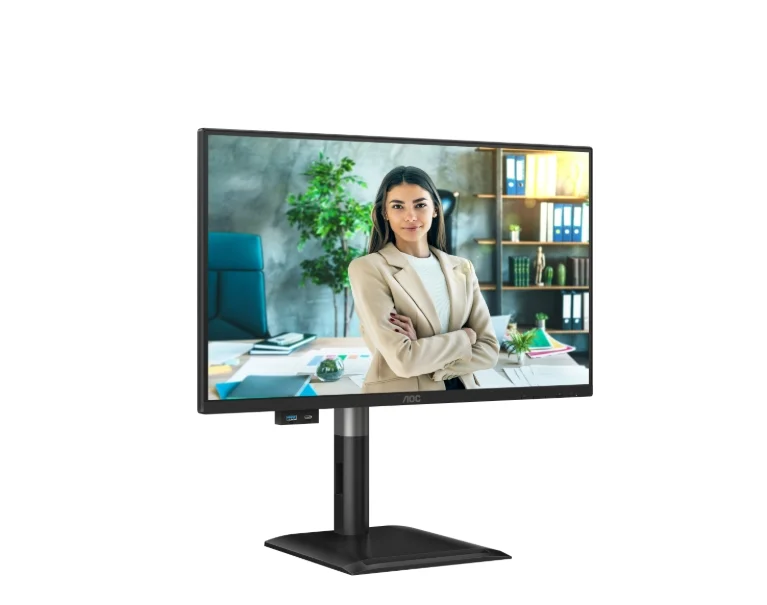 AOC 24P4CV, 23.8" IPS WLED, 1920x1080@120Hz, 4ms GtG, 300cd m/2, 1500:1, 50M:1 DCR, Adaptive Sync, FlickerFree, Anti-Blue Light, 2Wx2, Tilt, Height Adjust, Pivot, Swivel, HDMI, DP, USB hub, RJ45