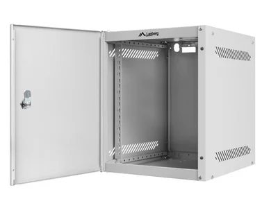 Lanberg rack cabinet 10" wall-mount 6U/280x310 for self-assembly with metal door grey (flat pack)