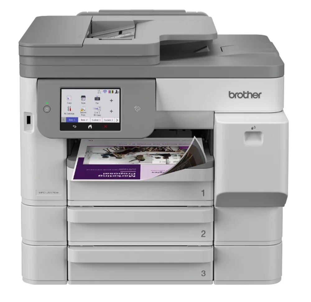 Мастилоструйно мултифункционално устройство Brother – MFC-J5117DW, 28 стр./мин черно-бяло, 26 стр./мин цветно, двустранен печат, безжична мрежа