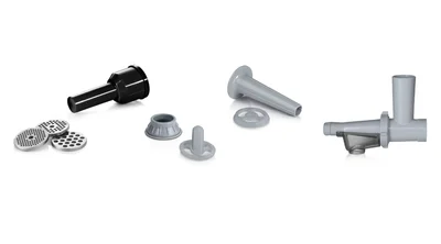 Bosch MFW67450, Meat mincer, ProPower 2000W, 3,5 kg/min, nr. 8, 3 sieves, kebbe attachment, juice extractor, reverse function, fruit press