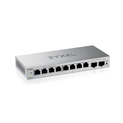 ZyXEL GS1200-10 v3, 8 Port Gigabit, 2 x SFP webmanaged Desktop Switch