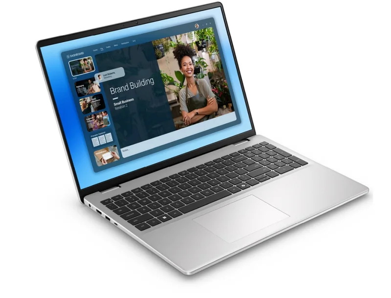 Dell 16 DC16251, Intel Core 5 120U (10 cores, up to 5.0 GHz), 16.0" FHD+(1920x1200) AG, 300nits, 16GB, 2x8GB, DDR5, 5200 MT/s, 512GB M.2 PCIe, Intel Graphics, Cam, FPR, Wi-Fi 6E, Backlit Kb, Ubuntu, Silver, Aluminium,3Y PS