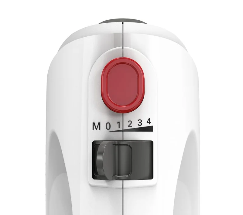Bosch MFQ22100, Hand mixer, CleverMixx, 375 W, 4 speed settings, additional pulse/turbo setting, white/gray
