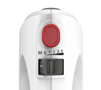 Bosch MFQ22100, Hand mixer, CleverMixx, 375 W, 4 speed settings, additional pulse/turbo setting, white/gray