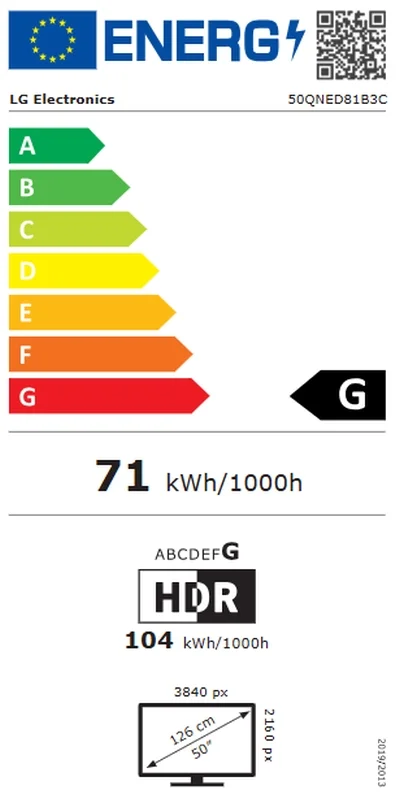 LG 50QNED81B3C., 50" 4K QNED MiniLED Smart TV, 3840x2160, DVB-T2/C/S2, Aplha 7 AI Processor, HDR10 / HLG, webOS 26 ThinQ, VRR / ALLM / HGiG, 4K Super Upscaling, WiFi 5, Bluetooth 5.3, AirPlay 2, LAN, CI, HDMI, AI Sound Pro, Google Cast, SPDIF