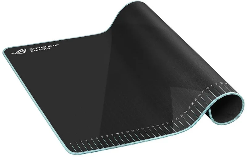 Asus ROG Hone Ace Aim Lab Edition Gaming Mouse Pad, 508 X 420 x 3 mm, Large Size, Soft, Hybrid Cloth Material, Non-Slip Rubber Base, Esports & FPS Gaming,Black