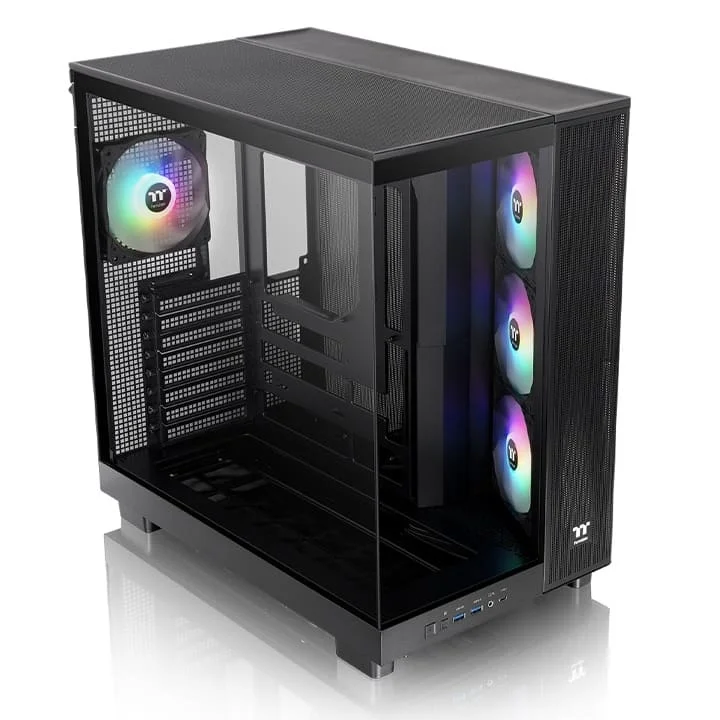 Кутия за компютър Thermaltake View 380 XL TG ARGB Middle Tower, черен
