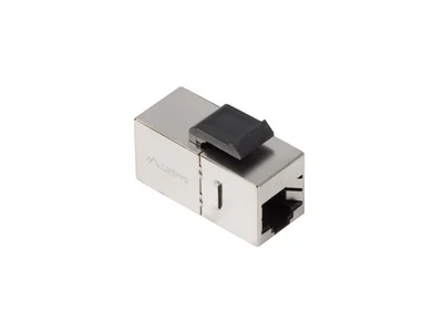 Keystone конектор LANBERG – RJ45 към RJ45, FTP, Cat 6, сребрист