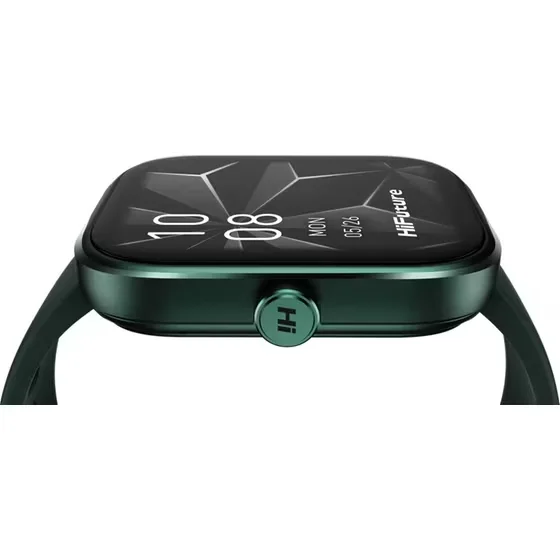 HiFuture Lume Pro Dark Green1, 85 " AMOLED, Always on Display, Powered by Dual Core, Aerospace-Grade Ultra Light Aluminum Frame, Bluetooth Call, 3D User Interface, 1ATM Waterproof, 24/7 True Heart Rate & Blood Oxygen Sensor, 100+Sports Mode, Up to 7 days