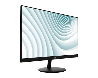 MSI PRO MP271A, 27", 1ms, 100Hz, IPS, 1920x1080 (FHD), 16:9, FLAT, Display Kit App, Adaptive-Sync, EyesErgo, Less Blue Light, 108% SRGB, AG, 300 nits, 1000:1, DP(1.2a), HDMI 1.4b, VGA, Line-in, Speakers 2x2W, Tilt, VESA, Black, 3.9kg