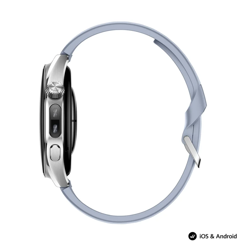 Смарт часовник Huawei Watch 6 Niz-L19F, 1.5" LTPO OLED, 2GB RAM, 64GB, 4G LTE, син + FreeBuds 7i бели