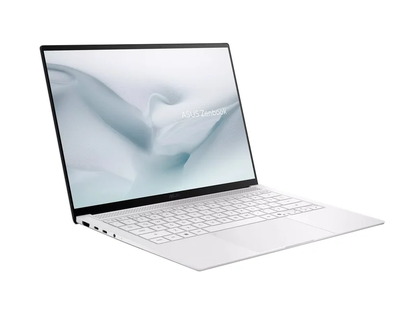 Лаптоп ASUS Zenbook S UX5406AA-SU152X 14" OLED 2880x1800 120Hz, Intel Core Ultra 9 386H, 32GB LPDDR5X, 1TB SSD, Windows 11 Pro, бял
