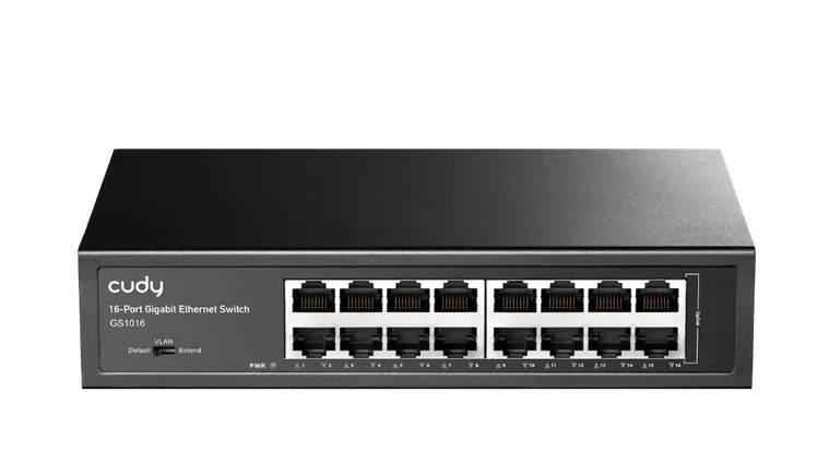 Cudy GS1016 16-Port Gigabit Switch, 16 10/100/100M RJ45 Ports Rack-mountable Steel Case