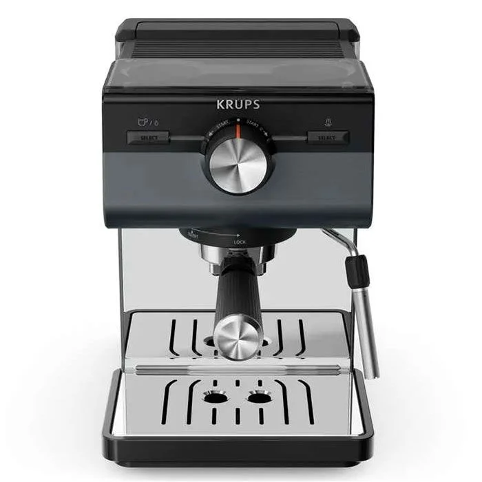Кафемашина Krups XP384E10 еспресо 15 bar 1400W 2.0L Черен
