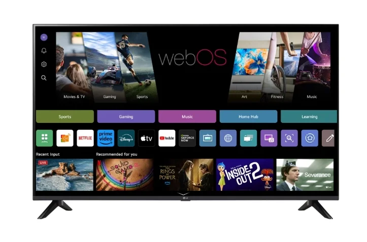 LG 43UA73003LA, 43" 4K UltraHD TV 4K (3840x2160), DVB-T2/C/S2, webOS 25 Smart, ThinQ AI, Alpha 7 AI Processor, WiFi, HDR10 pro, HLG, ALLM/HGiG, 4K Upscaling, AI Sound pro, Multiple View, HDMI eARC, LAN, USB, Bluetooth, Google Cast, 2 Pole Stand, Black