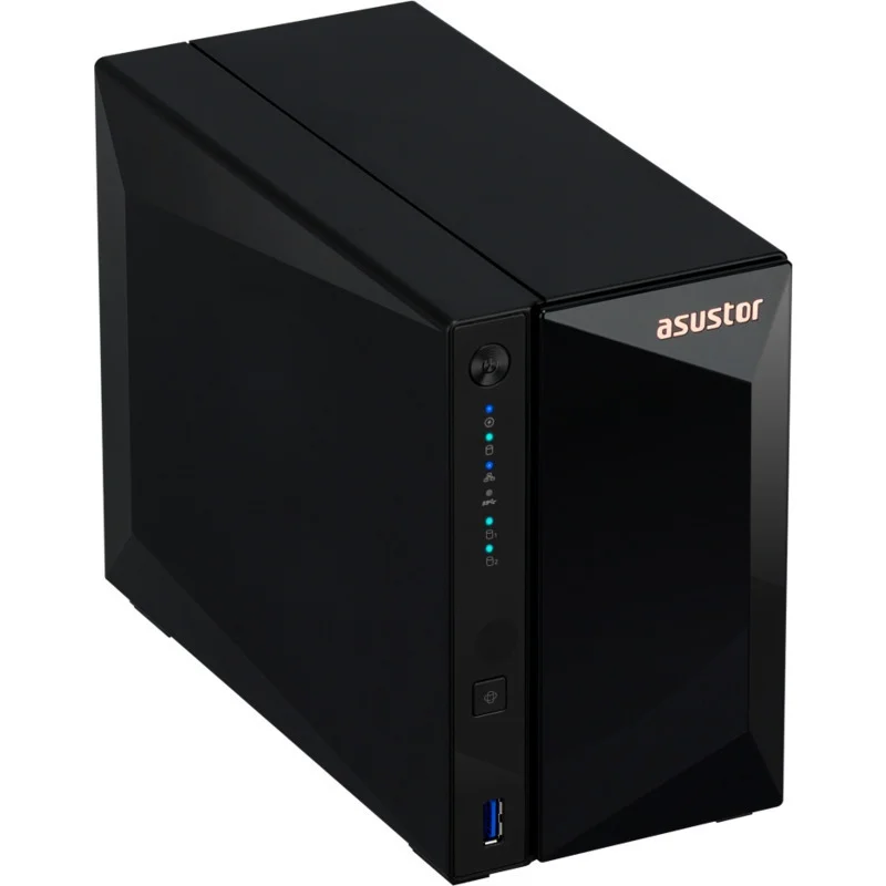 Мрежови сторидж ASUSTOR AS3302T_V2 2-Bay, Realtek RTD1619B, 2GB DDR4, 2.5GbE, USB 3.2 Gen1
