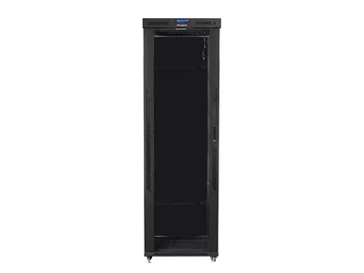 Lanberg rack cabinet 19" free-standing 47U/800x1000 (flat pack) with glass door lcd black v2