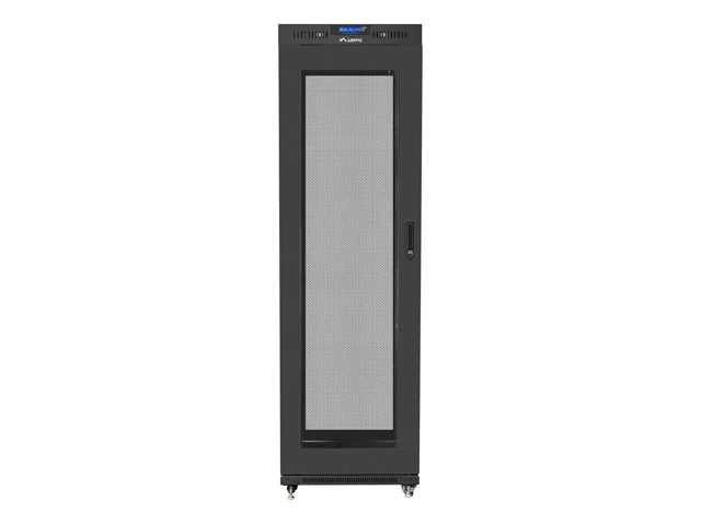Lanberg rack cabinet 19" free-standing 42U/600x800 (flat pack) with mesh door lcd black v2