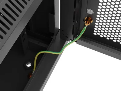 Lanberg rack cabinet 19" wall-mount 9U / 600x600 for self-assembly (flat pack), black